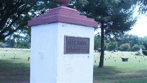 Glen haven memorial park - Cemetery Information. edit. Number of Images. 6945. Number of Headstone Records. 8190. Number of Supporting Records. 33. Address. 7215 …